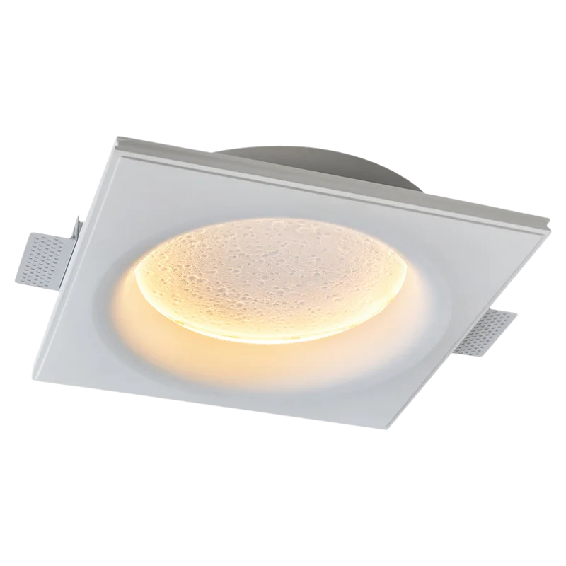 lampe en plâtre créative lune pour décoration murale - vue 9 sur 8