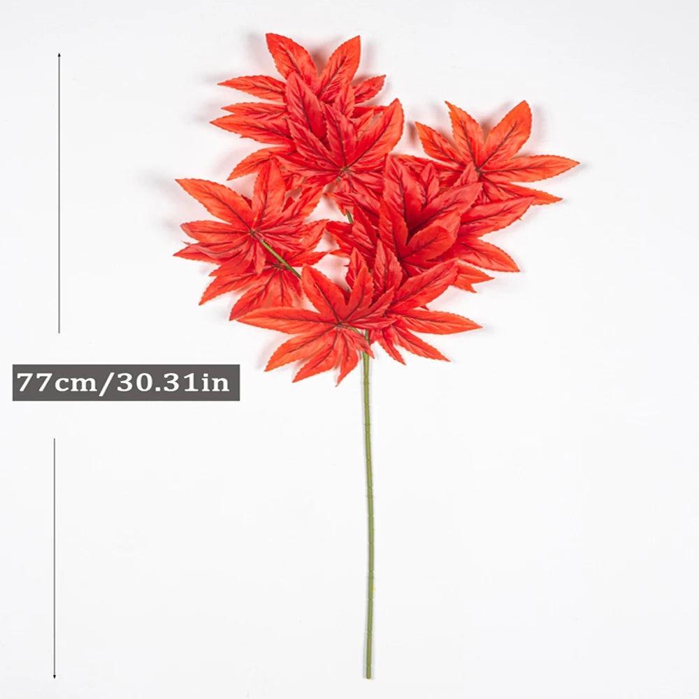 grandes plantes d'érable artificielles décorations d'automne pour festivals - vue 7 sur 9