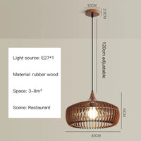 suspension nordique en bois pour décoration moderne et lumineuse