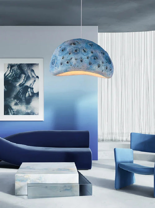 Suspension design led minimaliste wabi-sabi pour décoration loft café