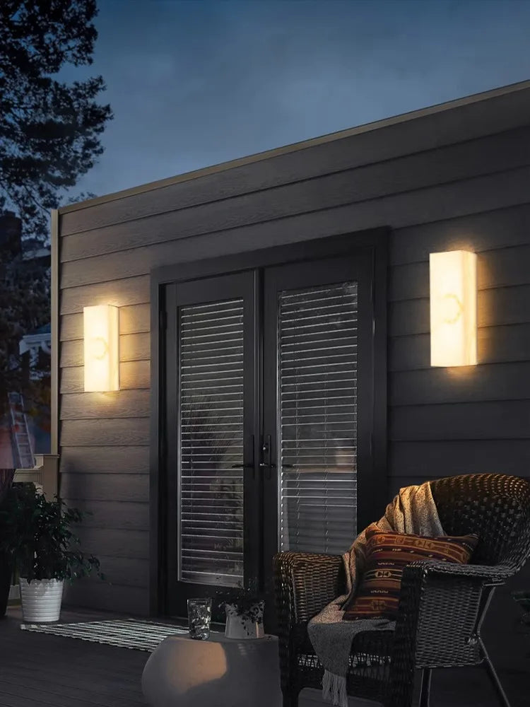 applique murale led géométrique étanche design moderne pour intérieur extérieur - vue 5 sur 12
