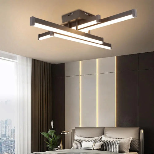 plafonnier moderne led monté en surface éclairage intérieur - vue 2 sur 7
