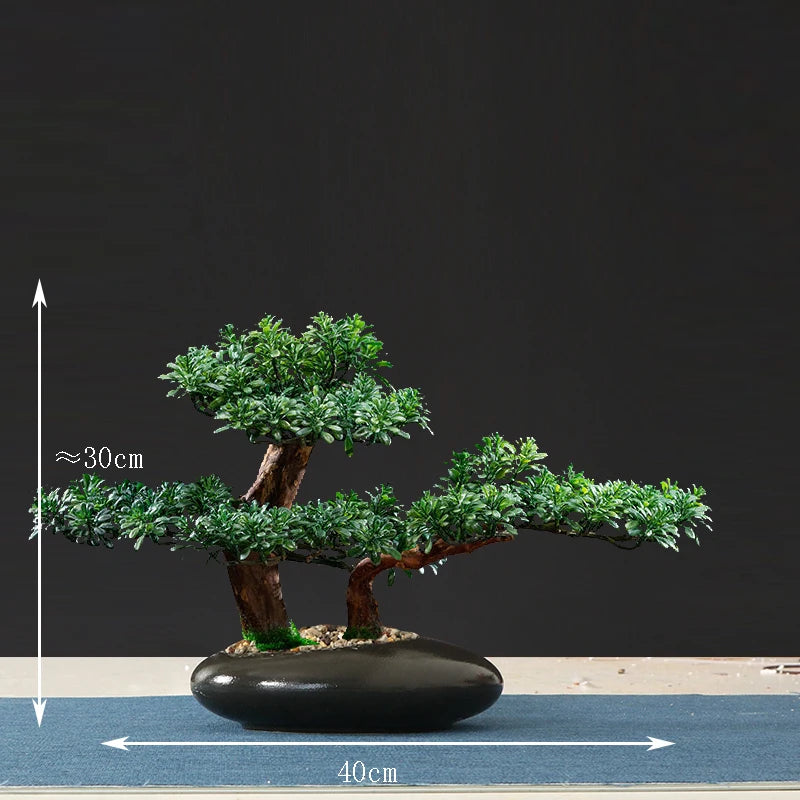 faux arbre bonsaï décoratif pour salon et aménagement paysager - vue 33 sur 36