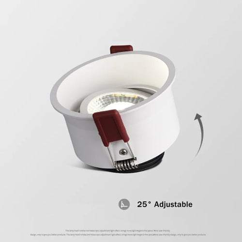 spot led rond encastrable anti-éblouissement réglable décoratif - vue 5 sur 6