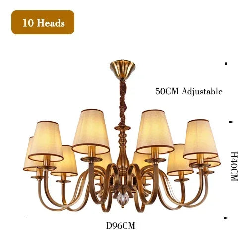 lustre led classique américain pour une décoration rustique élégante