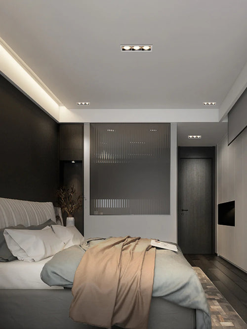 led bande projecteur linéaire anti-éblouissement grille cob intégrée - vue 10 sur 10