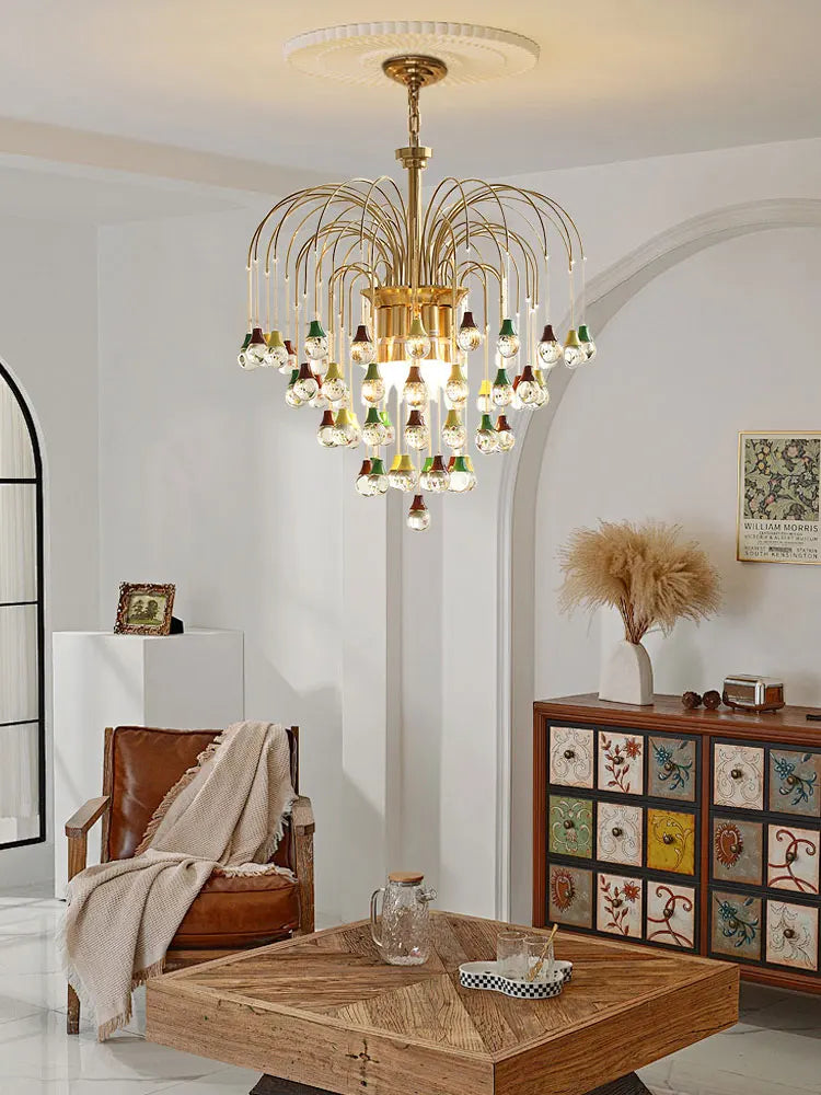 plafonnier tendance angel's tear en cristal lumineux élégant pour intérieur - vue 2 sur 10