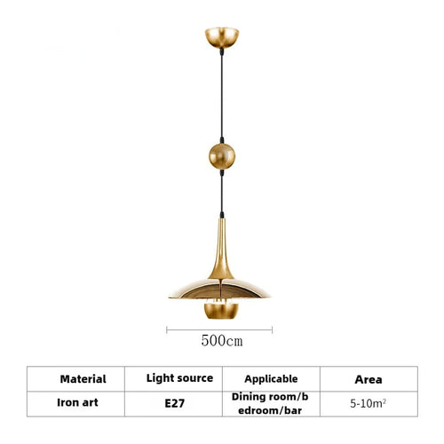 suspension soucoupe volante moderne avec poulie pour bars et restaurants - vue 12 sur 18