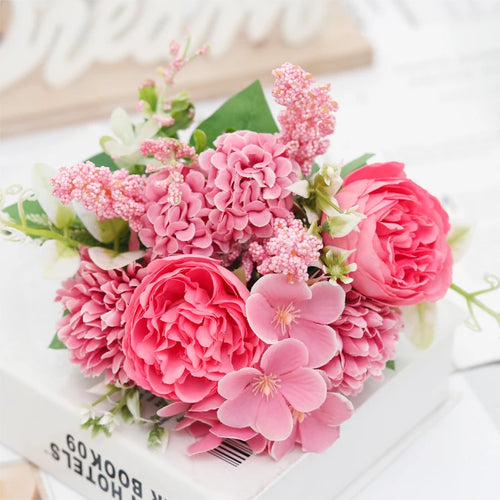 bouquets de mariée en soie pivoine décorations florales pour mariage - vue 12 sur 12