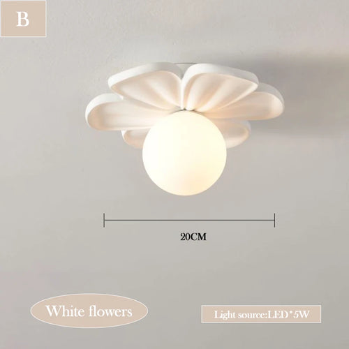 lustre moderne à pétales pour chambre d'enfant - vue 9 sur 17