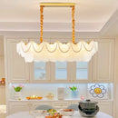 lustre de luxe en forme de coquille en cristal feng shui