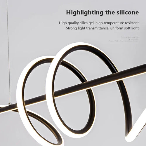 suspension led moderne pour décoration intérieure et cafés - vue 6 sur 8