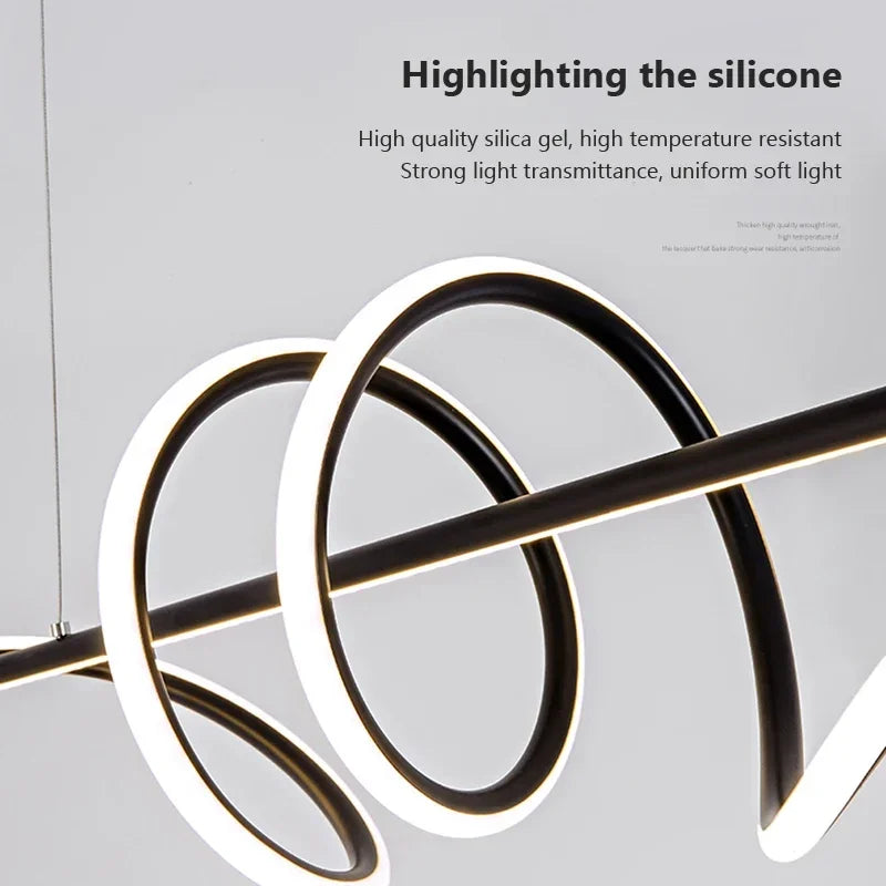 suspension led moderne pour décoration intérieure et cafés - vue 5 sur 8