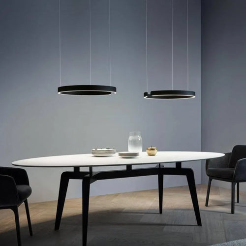 lustre à anneau en c design allemand avec couleurs changeantes - vue 2 sur 24