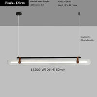 lustre en acrylique avec ceinture led pour éclairage moderne