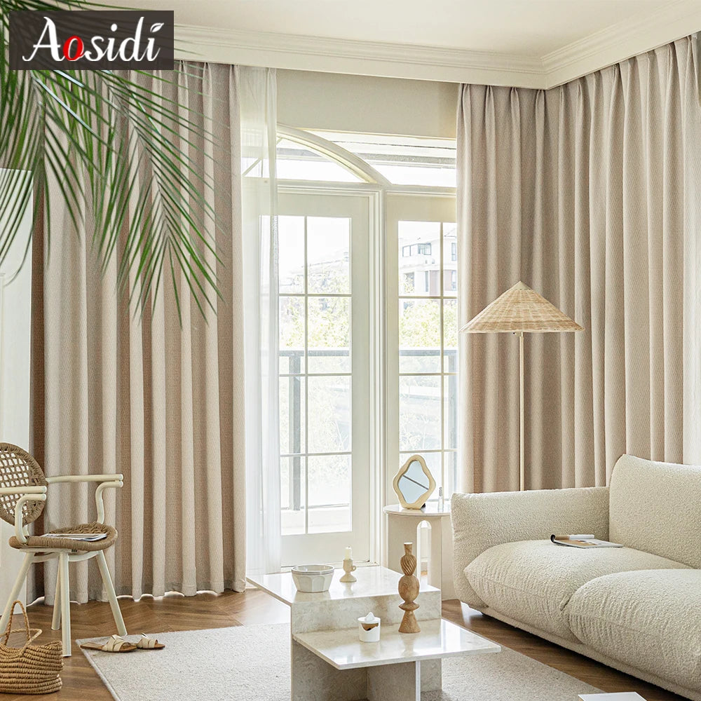 Rideau occultant moderne pour chambre salon isolation thermique