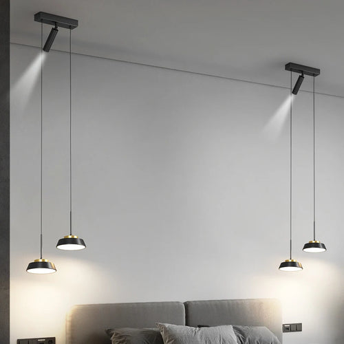 suspension moderne minimaliste en luxe noir design élégant - vue 3 sur 18