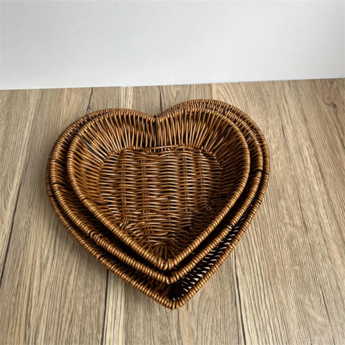 panier en rotin tissé pour fruits et rangement décoratif - vue 6 sur 12