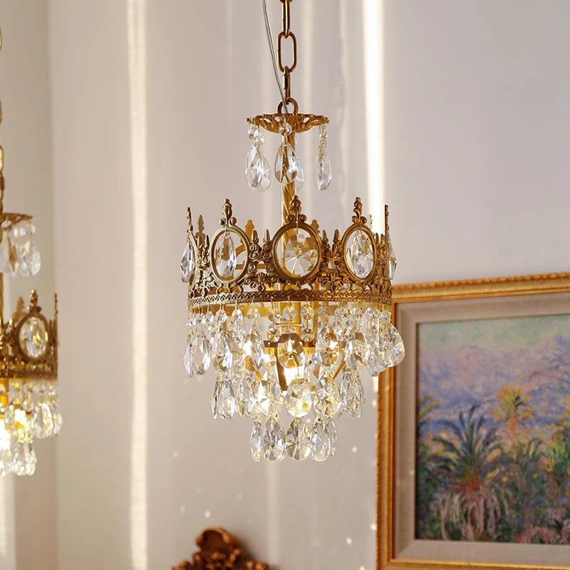 lustre en cristal pour un éclairage élégant et raffiné - vue 7 sur 14
