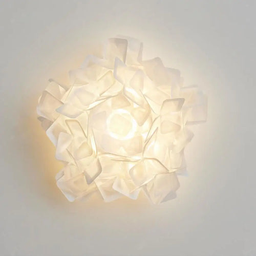 applique murale led romantique fleur blanche pour foyer moderne - vue 5 sur 6