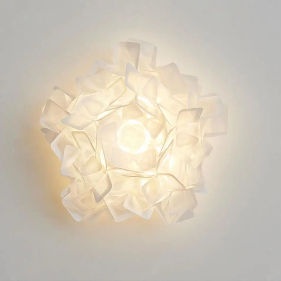 applique murale led romantique fleur blanche pour foyer moderne - vue 5 sur 6