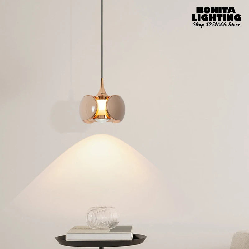suspension nordique à led avec lentille scarabée relevable décoratif - vue 4 sur 12