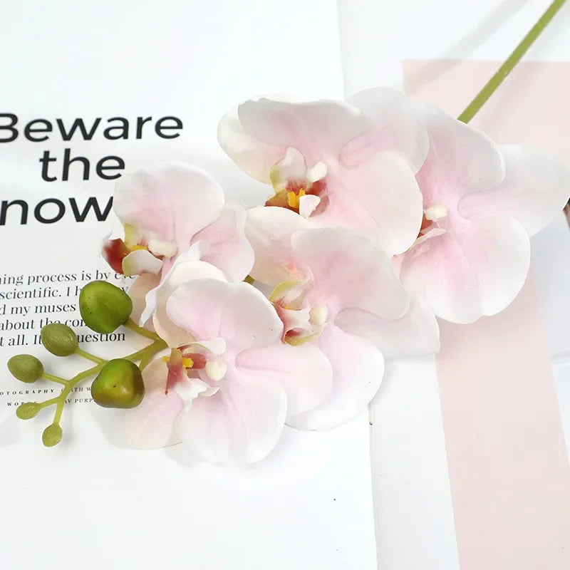 fleurs artificielles phalaenopsis réalistes pour décorations variées