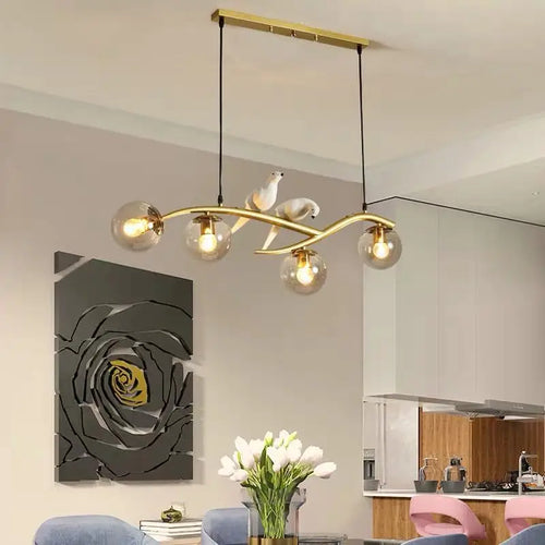 lustre design en forme d'oiseau pour décoration intérieure moderne - vue 7 sur 9
