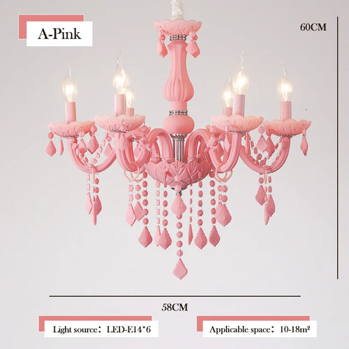 lustre en cristal pour une chambre de petite fille - vue 10 sur 12