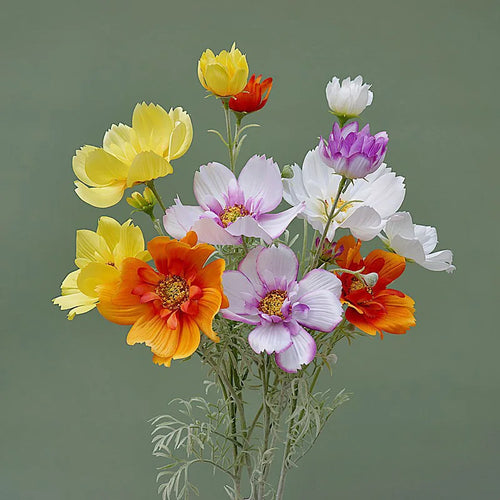 branche de fleurs artificielles en soie pour décoration de mariage - vue 3 sur 12