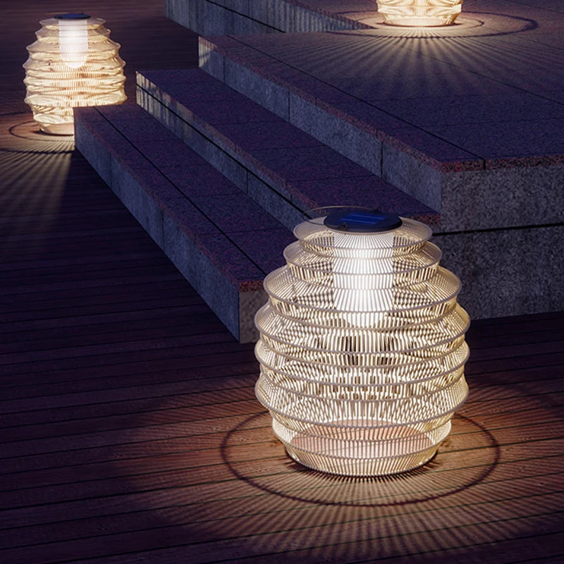 lampadaire solaire extérieur étanche portable pour jardin terrasse - vue 4 sur 9