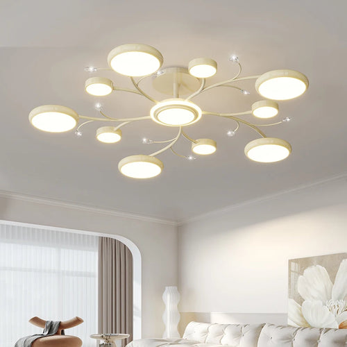 Plafonnier led moderne lumineux pour décoration intérieure suspendu - vue 2 sur 8