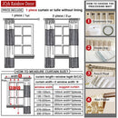 Voilage moderne transparent pour salon chambre fenêtre léger