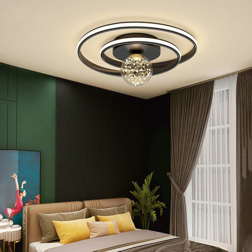 lustre led moderne nordique simple boule pour intérieur - vue 5 sur 16
