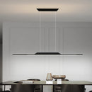 Lustre long led minimaliste avec hauteur réglable