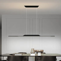 Lustre long led minimaliste avec hauteur réglable