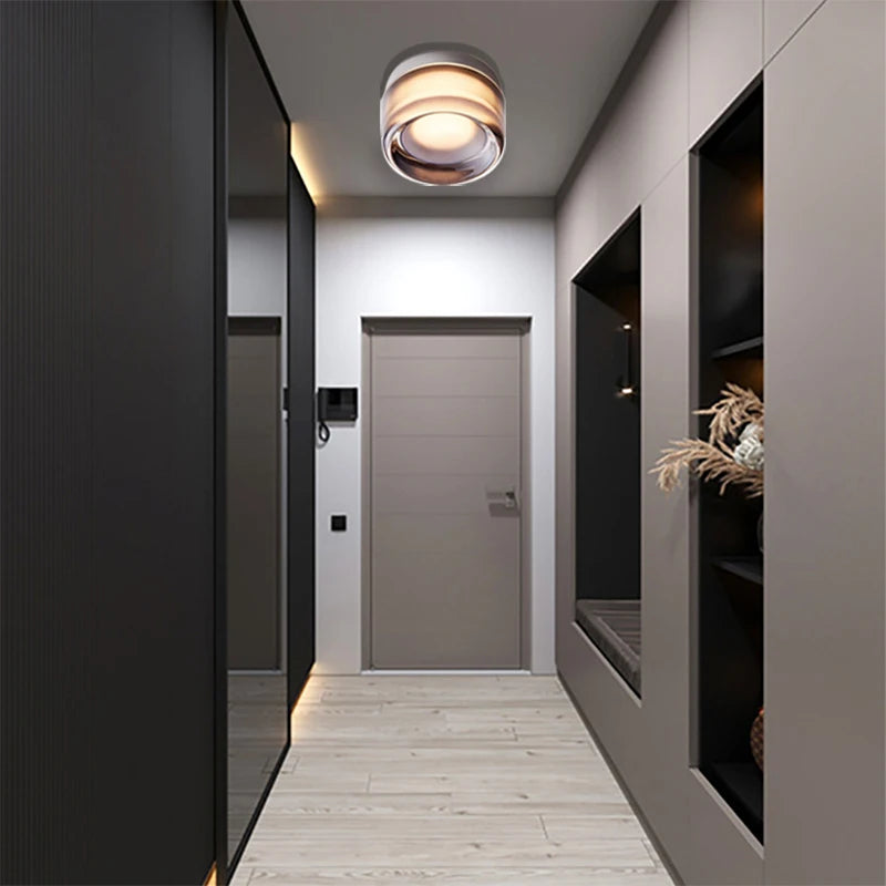 plafonnier led minimaliste en verre style nordique intérieur