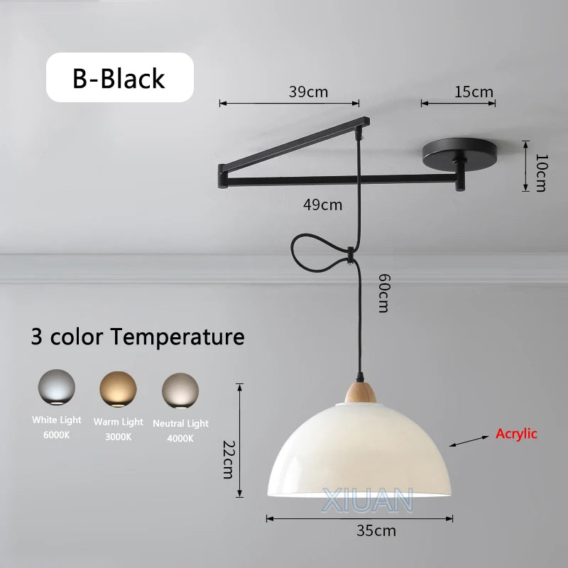 lustre led avec bras réglable pour bar et restaurant - vue 13 sur 25