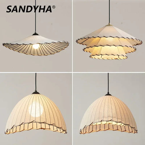 suspension nordique en tissu avec chapeau de paille pour décoration intérieure - vue 2 sur 14
