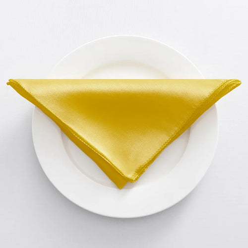 Serviette de table satin décorative pour réception mariage