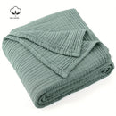 plaid mousseline coton leger boheme canape lit