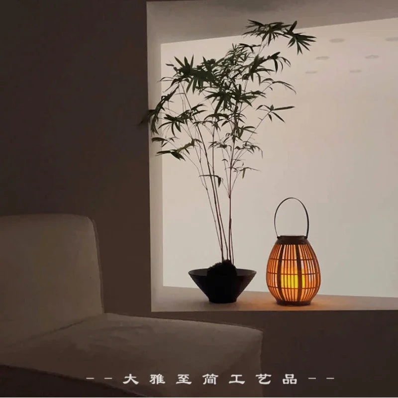 lanternes solaires suspendues pour éclairage extérieur et jardin - vue 5 sur 7