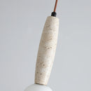 lustre led vintage avec suspension en pierre naturelle