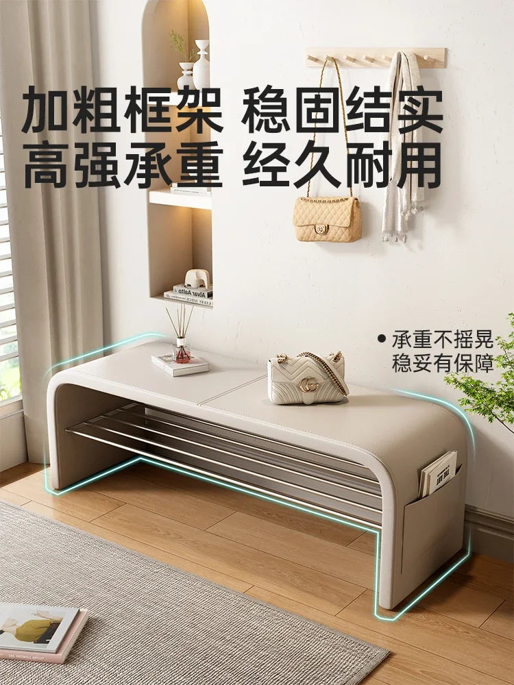 banc polyvalent pour rangement et assise décorative - vue 6 sur 15