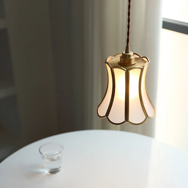 iwhd 2022 	 nordique verre led suspension luminaires cuivre moderne éclairage - vue 10 sur 24