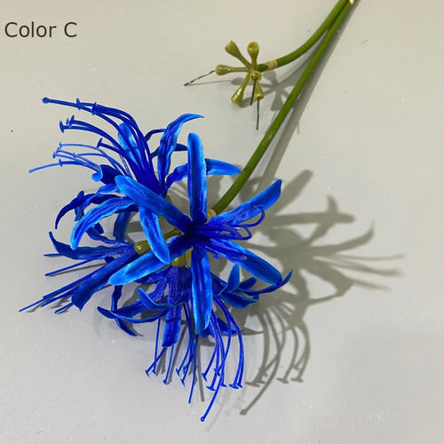 belle branche de fleurs higan en soie pour déco mariage et photographie - vue 7 sur 11