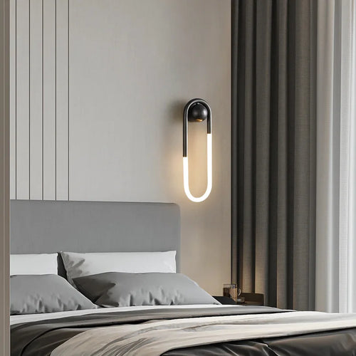 applique murale led moderne forme ellipse pour décoration intérieure - vue 4 sur 11