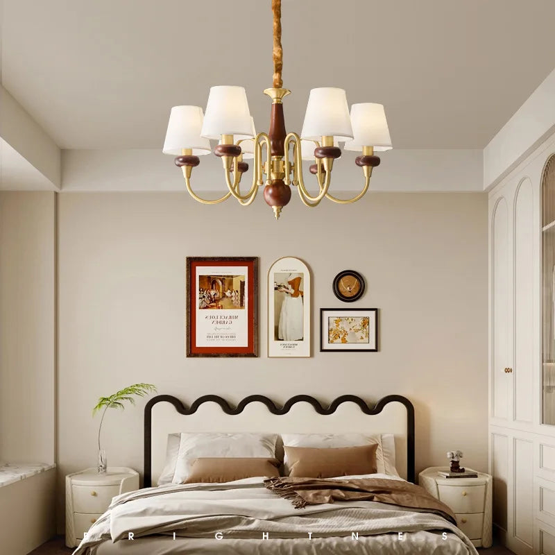 lustre en cuivre pour éclairage intérieur moderne et élégant - vue 4 sur 7