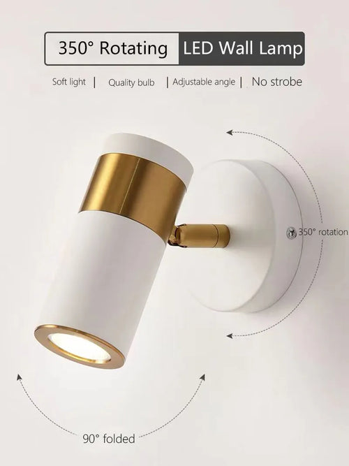 Applique murale nordique réglable led
