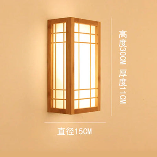 applique murale led en bambou naturel pour hôtel créative - vue 5 sur 8